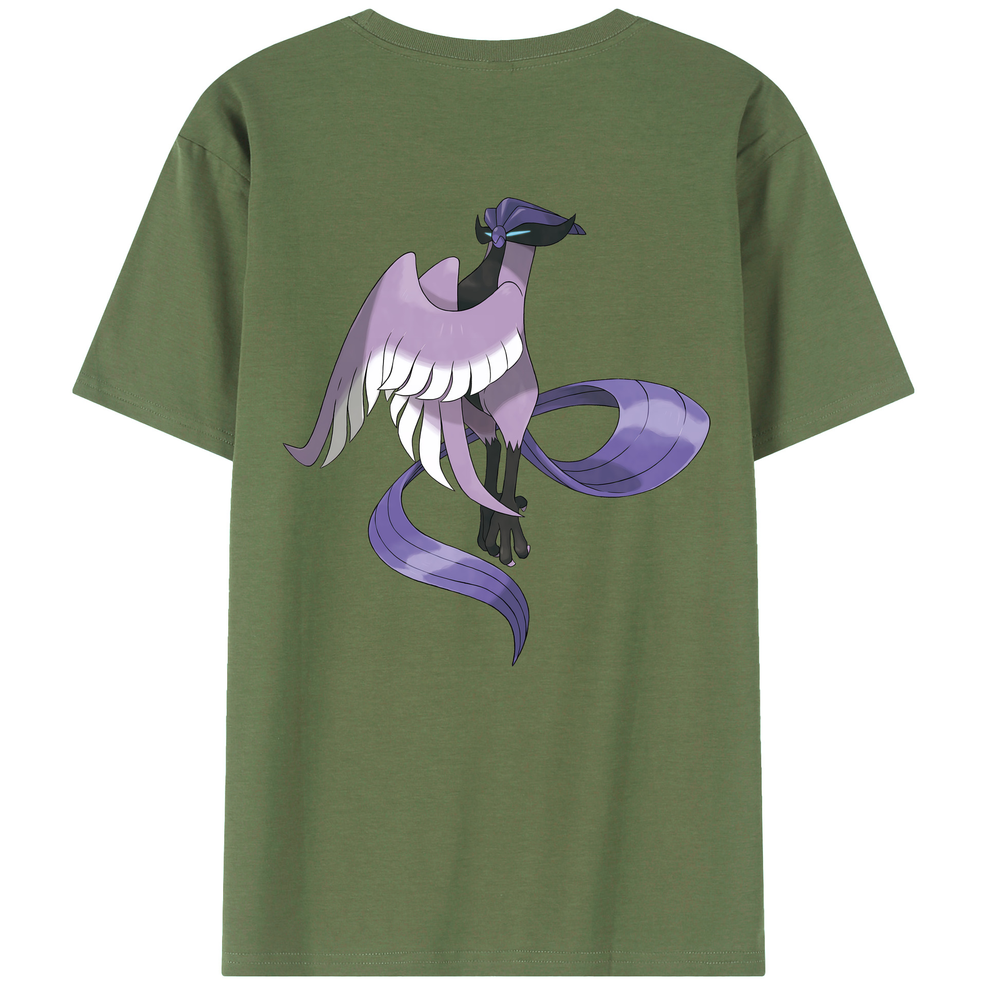 （画像用） ポケットモンスター Pokémon 綿100％ メンズ半袖Tシャツ（バックプリント） 通気性